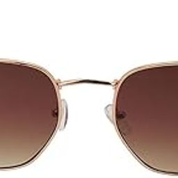 Premium Rose Gold & Yellow Toned UV Protected Lens Rectangle Sunglass for women-13