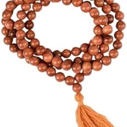 Gemstone Gallery Wonderful Sunstone Mala Original 108 Beads Certified सनस्टोन माला ओरिजिनल Sunstone Crystal Mala Sun Sitara Stone Malaa Sun Stone Malaa For Gift Purpose-image-37