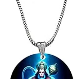 afh Lord Hanuman Pawan Putra Snake Chain Pendnet for Men and Women-picture-9