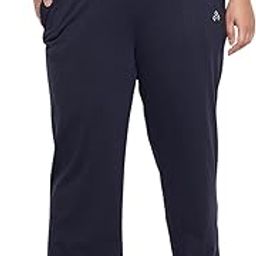 Women's High Rise Cotton Plus Size Pyjama | Lounge Pants with Drawstring & Pockets |Straight Pant-image-8