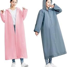 Optifit® Reusable EVA Raincoats with Hood Unisex Rain Ponchos Hooded Raincoat-image-33