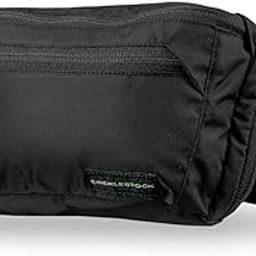 Bando Bag - Tactical Men's Fanny Pack w/Adjustable Waist Belt, Zippered Pockets, Compact Lightweight Belt Bag, Black, XL, Waist Pack-image-15