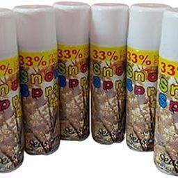 Seasons - Snow Spray Party Celebration & Decoration (33% Extra White Foam) (Pack 6)-18