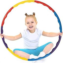 Baybee Detachable Hula Hoop for Kids Adults, Fitness Rings for Kids with 8 Interlockable Piece, Adjustable Size | Hula Hoop for Women Excersie for Kids - Boys, Girls,multicolor-11