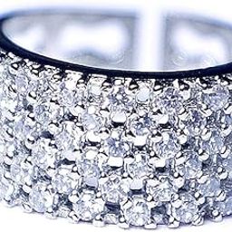 Solitaire American Diamond Cubic Zirconia Finger Rings for Women and Girls-image-88