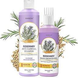 Nimson Hair Nourishment Combo With Rosemary Shampoo (250 ml) + Hair Growth Oil (150 ml) – Reduces Hair Fall, Strengthens Hair, Enhances Shine Suitable for Men & Women-image-56