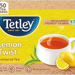 Tetley | Lemon Flavoured Refreshing Tea | Black Tea | 50 Tea Bags, 100 Grams-image-17
