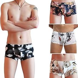 Presents Mens Ultra-Soft Ice Silk Strechable Underwear (Multicolour)-image-91