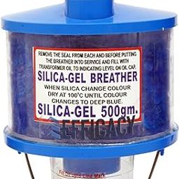 Efficacy Silica Gel Breather Size 500 gm Transformer Desiccant Breathers Color Dark Blue to Pink Indicated Made of Full PVC and UV Protected Polycarbonate Tube & Cup-image-33