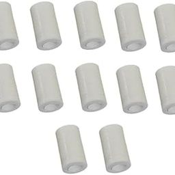 10x3x10mm - Nylon PCB Round Bush Spacer - White - Pack of 12-picture-32