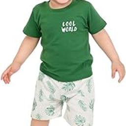 TrendInks Baby Boy Dress | Cotton Printed Casual T-shirt with Shorts for Boys | Summer Wear Cord Set for Boys-image-24
