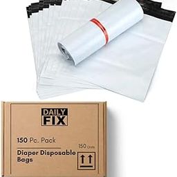 Baby Diaper & Sanitary Pad Disposal Bags - Pack of 150, Odor Control, Leak-Proof, for Home & Travel | Disposable Waste Bags for Baby & Feminine Hygiene Products-26