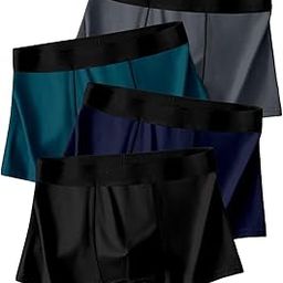 Ice Silk Plain Stretchable Breathable Underwear for Men | Multicolor | Ultra Soft | Antibacterial Trunk | Light-Weight | Regular Fit | Comfortable | Best Fitting | Durable Design | Pack of 4-9