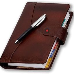 COI PLANNER DATED BROWN ORGANIZER | Vintage Leather New Year 2025, Daily, Monthly, Yearly Diary and Organiser for Office going Mother and Father with Pen.-10