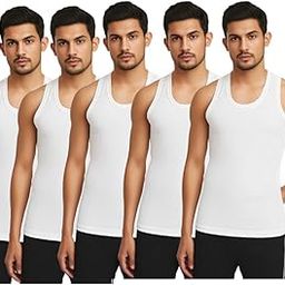 Men's 100% Cotton Sleeveless Vest, Round Neck, Regular Fit Undershirt, Breathable Innerwear for Daily Comfort-image-73