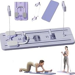 Luteti Ab Exercise Board, Multi-Functional Ab Roller Automatic Rebound, Pilates Board, Foldable Abdominal Board with Elbow Support and Resistance Bands-13