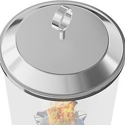 Tabletop Fire Pit Lid for Solo Stove Mesa XL 7", Portable Fire Pit Cover with Heat Resistant Handle, 304 Stainless Steel Mini Camping Stove Accessories for Prevent Hand Burns-image-22