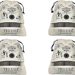 Premium Cotton Shoe Bags for Girls – Breathable Drawstring Pouches with Inner Utility Pocket & See-Through Mesh | Travel Shoe Organizer | Dust-Proof, Reusable & Durable | Pack of 4-image-63