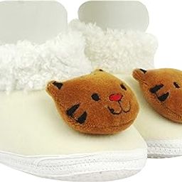 Unisex Baby Booties For 9 To 12 Months (White)-image-87