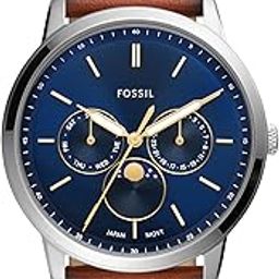 Fossil Neutra Minimalist Analog Blue Dial Men's Leather Watch-FS5903-image-3