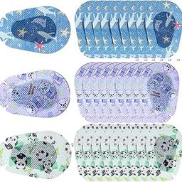 30PCS Eyepatch for Kids, Eye Patches for Lazy Eye, Panda Bear Sea Animal Designs, Cartoon Breathable Cotton Adhesive Eye Patch, Soft Comfortable Eye Cover, Set for Sleep and Relaxation-image-25