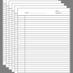 OFIXO A4 Size Both Side Ruled Sheet for Project/Practical/Homework (Pack of 100 sheets) (Model Number: OFX_RULD100)-28