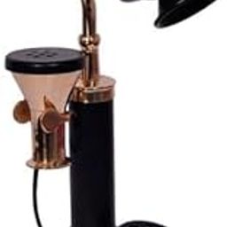 Vintage Brass Candlestick Telephone – Hand Shape Decorative Showpiece in Black & Gold, Antique Desk Ornament for Home & Office Décor-image-19