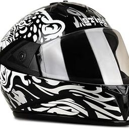STiSS ISI Certified Full Face Gloss Finish Helmet for Men and Women with Clear Visor(Grey)-14