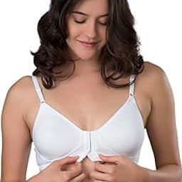Imported Fabric Women’s Front Open Seamless Non-Padded Bra | Cotton Comfort Everyday Bra-image-44