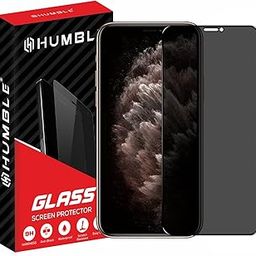 HUMBLE Edge To Edge Privacy Screen Protector Tempered Glass For Iphone XS Max and 11 Pro Max (6.5 Inches) With Easy Self Installation Kit (PT-XS Max/11 Pro Max) - Black-5