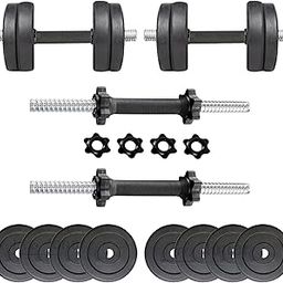 Protoner DUMB16KG Rubber Dumbbell Set-18