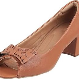 Women Synthetic Leather Peeptoes Shoe-image-67