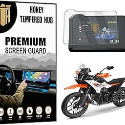 HONEY TEMPERD HUB Digital Meter Screen Guard For (NEW KTM ADVENTURE X 390 2025) 5 INCH COLOR TFT Instrument Display Protector/Anti Scratch / ktmAdventure390 Bike Accessories [Not Tempered Glass]-32