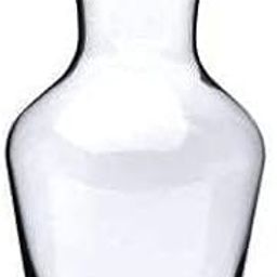 Potpourie Glass Vase, Flower Vase, Vessel, Money Plant Pot for Balcony, Bedroom, Home, Table and Office Decoration (Bottle Shape Pot) - Pack of 1 Piece, 7.5 Inches, Round, Clear-image-77
