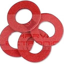 3x8x0.8mm Insulated Fiber Washers Red - 10 Pieces Pack-picture-28