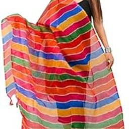Beautiful Printed Kota Doria Lehriya Dupatta with Tassels for Regular Wear-31-38