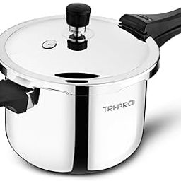 Bergner BE Essentials TriPro Tri-Ply Stainless Steel 5 L Outer Lid Pressure Cooker, Bakelite Safe Grip Handle, Triply Bottom, Healthy Cooking, Even and Faster Heating - Induction and Gas Stove Ready-image-52