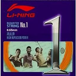 Li-Ning No.1 Rebound Badminton String – 0.65mm | High Repulsion, Quick Recovery | Ideal for Control & Power | Professional String Performance (Orange)-image-94