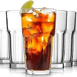 Seiri™ 300 ML Highball Glass Set of 6 | Clear Tumblers for Iced Tea, Cocktails, Juice, Milkshakes, and Sodas | Durable, Dishwasher Safe Drinkware for Home and Parties-28