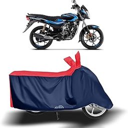 DROHAR - Bajaj Platina New BS6 Water Resistant - Dust Proof - Full Bike Scooty Two Wheeler Body Cover for Bajaj Platina (Strip Red)-image-2