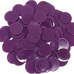 Token Coins Without Number | Plastic Game Tokens (Violet, Small Pack of 200)-12