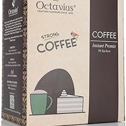 Octavius | Instant Coffee Premix - 50 Sachets | Economy Pack 3 In 1 Coffee Sachets | Hot & Cold Coffee | Instant Cappuccino Coffee | Premix Readymade Mix Pouch | (15 Gm X 50 Single Serve Sachets)-image-32