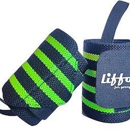 Liffo® Wrist Wraps Professional with Thumb Loops Wrist Support for Men and Women (Heavy Duty) (Blue) (Green)-image-15