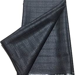 Check Men's Cotton Feel Poly Viscose Unstitched Trouser & Suit Length Fabric in size 1.2m,3m,3.6m,Coat,Pant,Blazer.-image-58