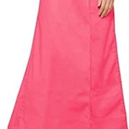 Women's Cotton Best Plain Solid Indian Stitched Saree Petticoats (Dark Pink, 40)-image-44
