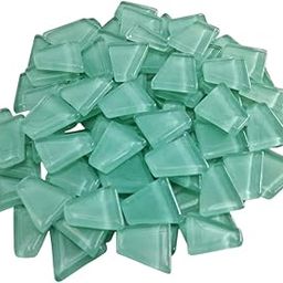 Green Irregular Trapezoid Glass Tiles Mosaic Tiles (Seafoam Green)-image-37