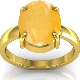 Certified Original Yellow Sapphire (Pukhraj Stone) Gemstone 7.25 Ratti or 6.50 Ct Panchdhatu Ring for Astrology-image-33