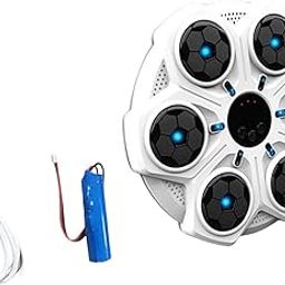 SAZ DEKOR Smart Music Boxing Machine Punching Pad Music Boxing Trainer White-image-2
