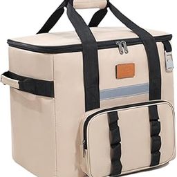 Cooler Bag Adults Hot Cold Food Thermal Bag for Office Travel Park Day Trips Khaki| Camping Cookware Set | Camping Utensils-image-53