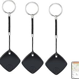 Key Finder, Bluetooth Tracker Locator, Works with Apple Find My(iOS Only), Smart tag Item Finder with Key Chain, Smart Item Locator for Keys, Bags, Luggage, Pet, Battery Included (3Pack-Black)-image-60